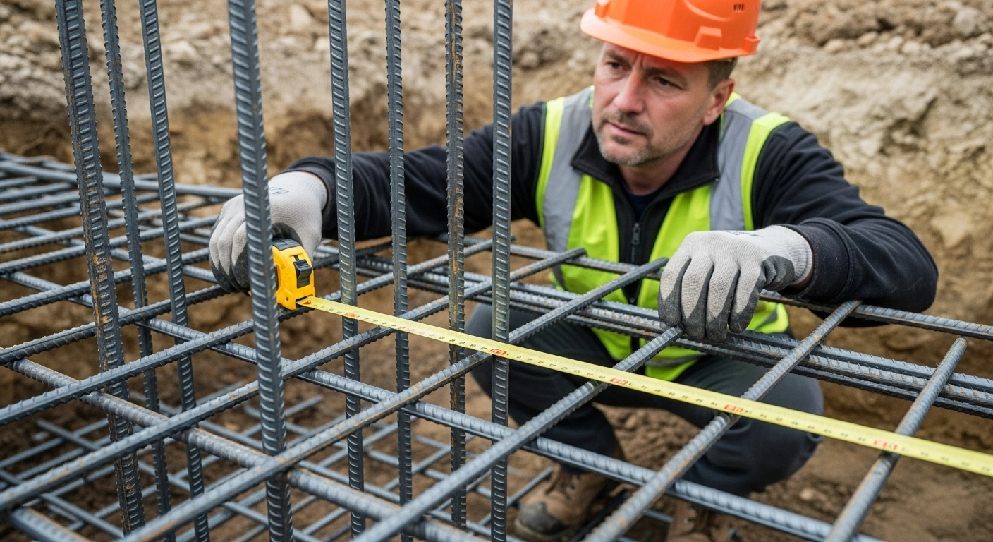Sávalap betonozás: 7 kritikus hiba, amit kerülj el az alapozáskor 2 Sávalap vasalás ellenőrzése műszaki ellenőr által alapárokban