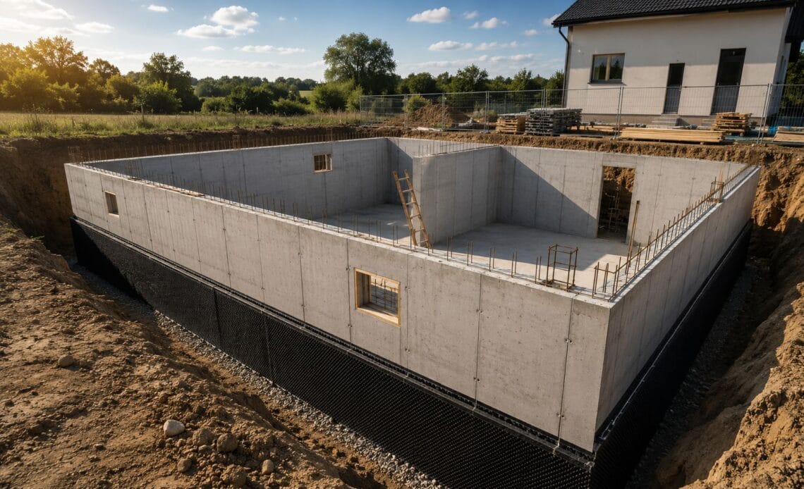 Pincefal anyagok - öntött beton és zsalukő összehasonlítása